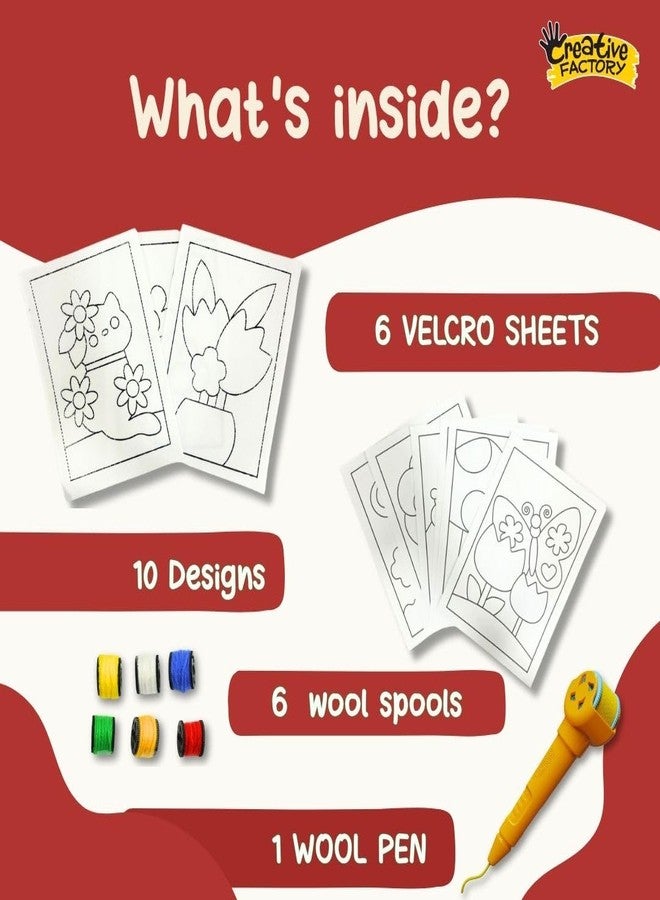 Zephyr Creative Factory Woolcro - Springtime Pals, Art and Craft kit for Girls 5+, Yarn Craft, DIY kit, Travel Toys - Image 2